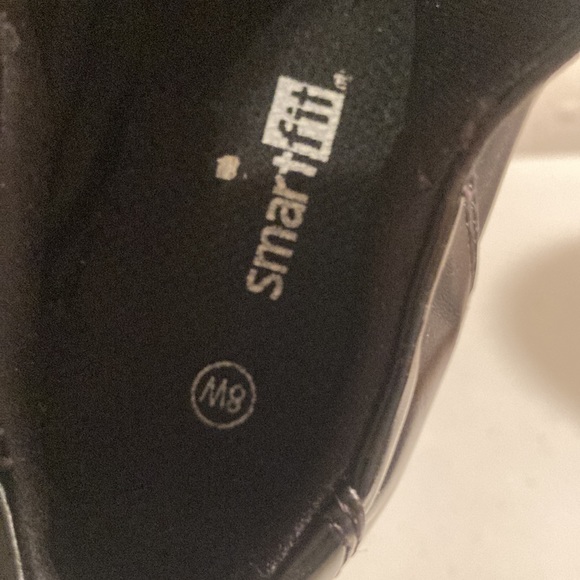 Sz 8W Boy’s Smart fit Black Dress Shoes - Picture 6 of 8